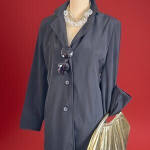 Larry Levine Sport | Water Resistant | Technical Blazer | 90s Classic | Black